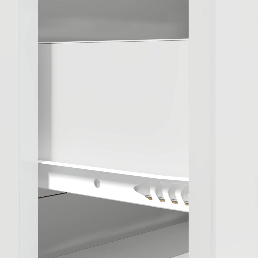 Ladenkast Hoogglans Wit 66 x 34,5 x 90 cm Bewerkt hout