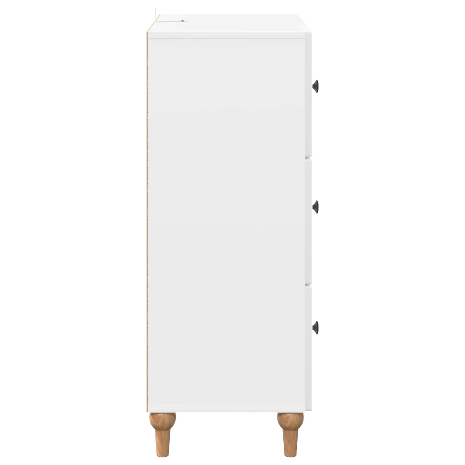 Ladenkast Hoogglans Wit 66 x 34,5 x 90 cm Bewerkt hout
