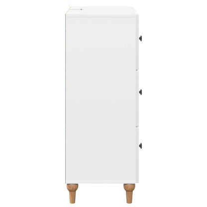 Ladenkast Hoogglans Wit 66 x 34,5 x 90 cm Bewerkt hout