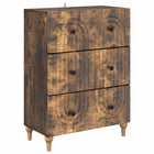 Ladekast 66x34,5x90 cm gerookt eiken
