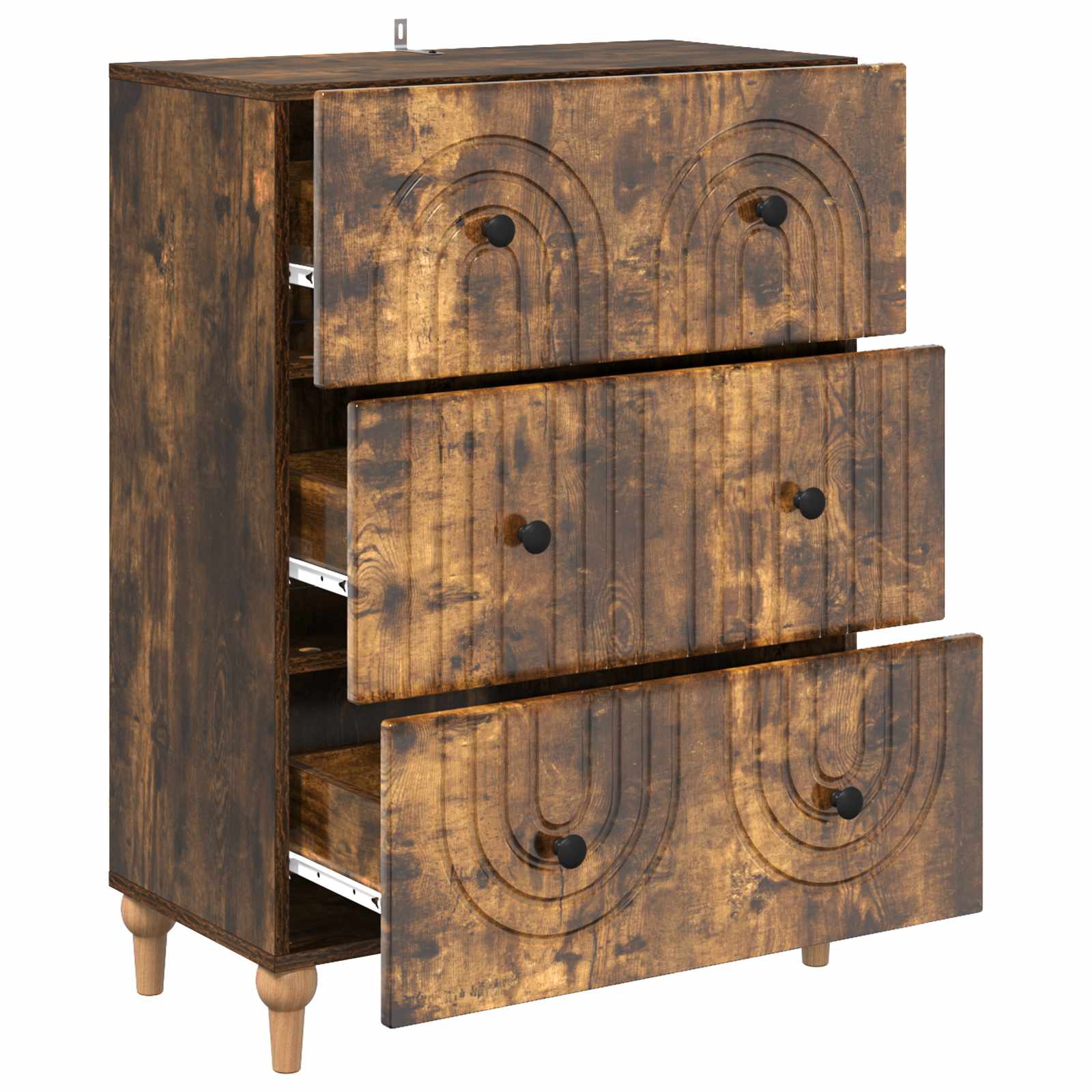 Ladenkast Gerookt eiken 66 x 34,5 x 90 cm Bewerkt hout