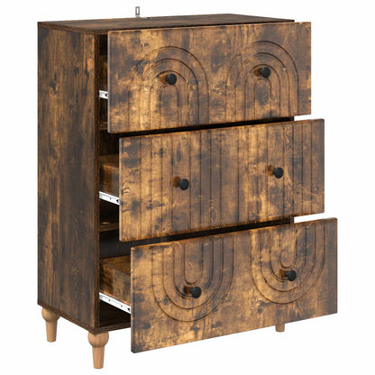 Ladenkast Gerookt eiken 66 x 34,5 x 90 cm Bewerkt hout