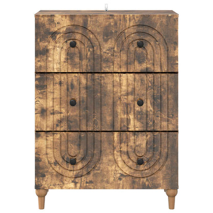 Ladenkast Gerookt eiken 66 x 34,5 x 90 cm Bewerkt hout