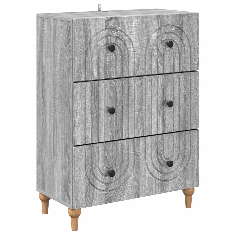 Ladenkast Grijs sonoma 66 x 34,5 x 90 cm Bewerkt hout