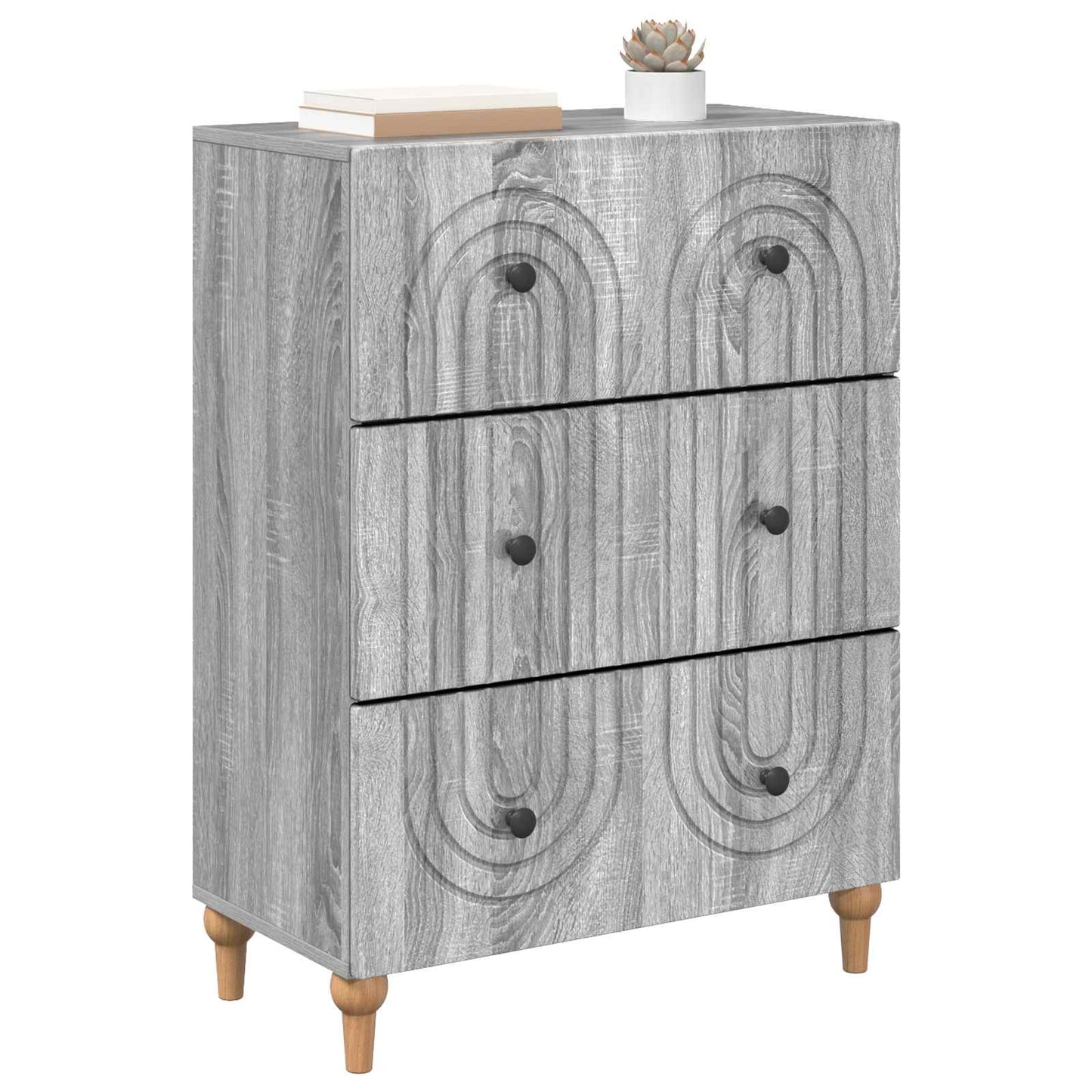 Ladenkast Grijs sonoma 66 x 34,5 x 90 cm Bewerkt hout