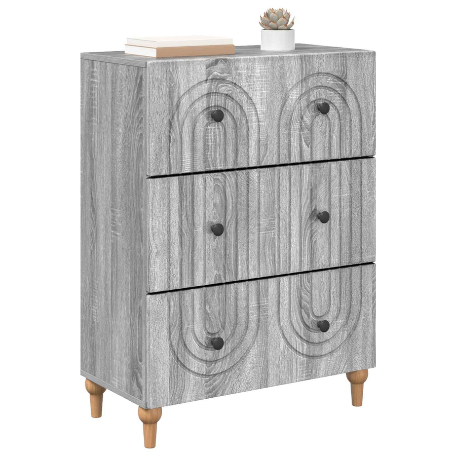 Ladenkast Grijs sonoma 66 x 34,5 x 90 cm Bewerkt hout