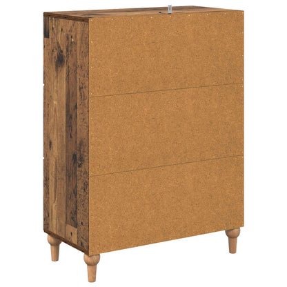 Ladenkast Oud hout 66 x 34,5 x 90 cm Bewerkt hout