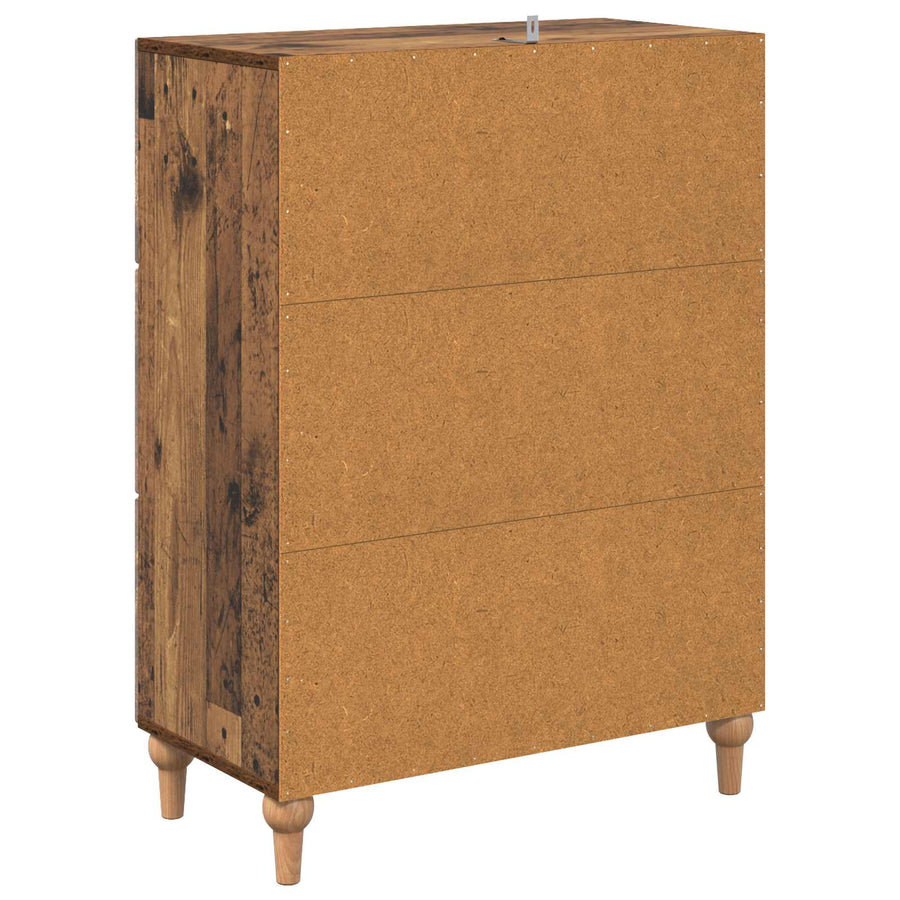 Ladenkast Oud hout 66 x 34,5 x 90 cm Bewerkt hout