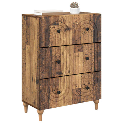Ladenkast Oud hout 66 x 34,5 x 90 cm Bewerkt hout