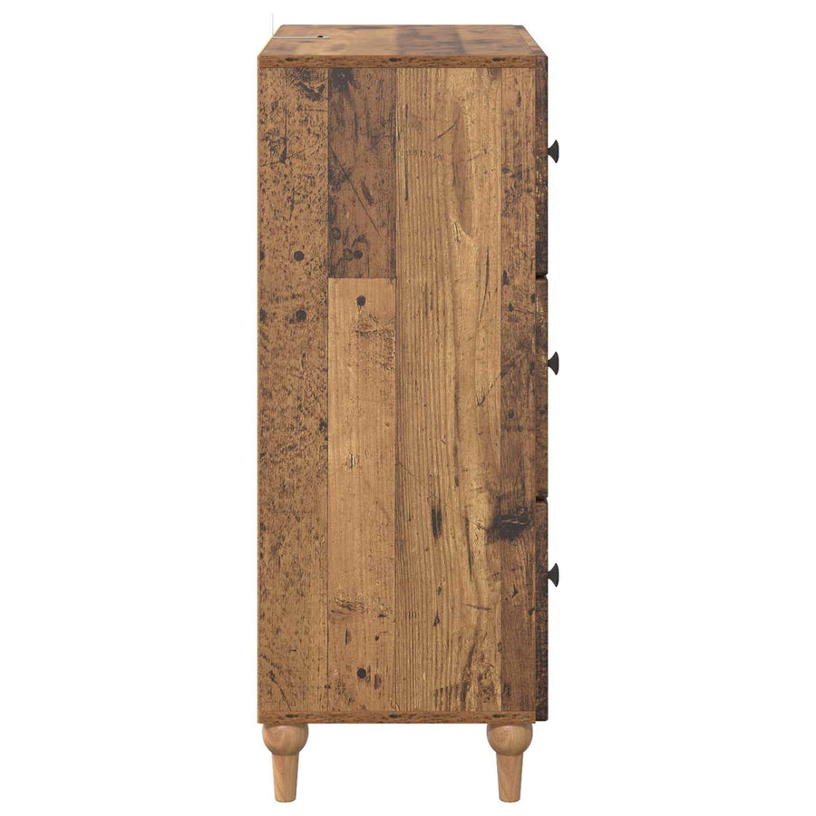 Ladenkast Oud hout 66 x 34,5 x 90 cm Bewerkt hout
