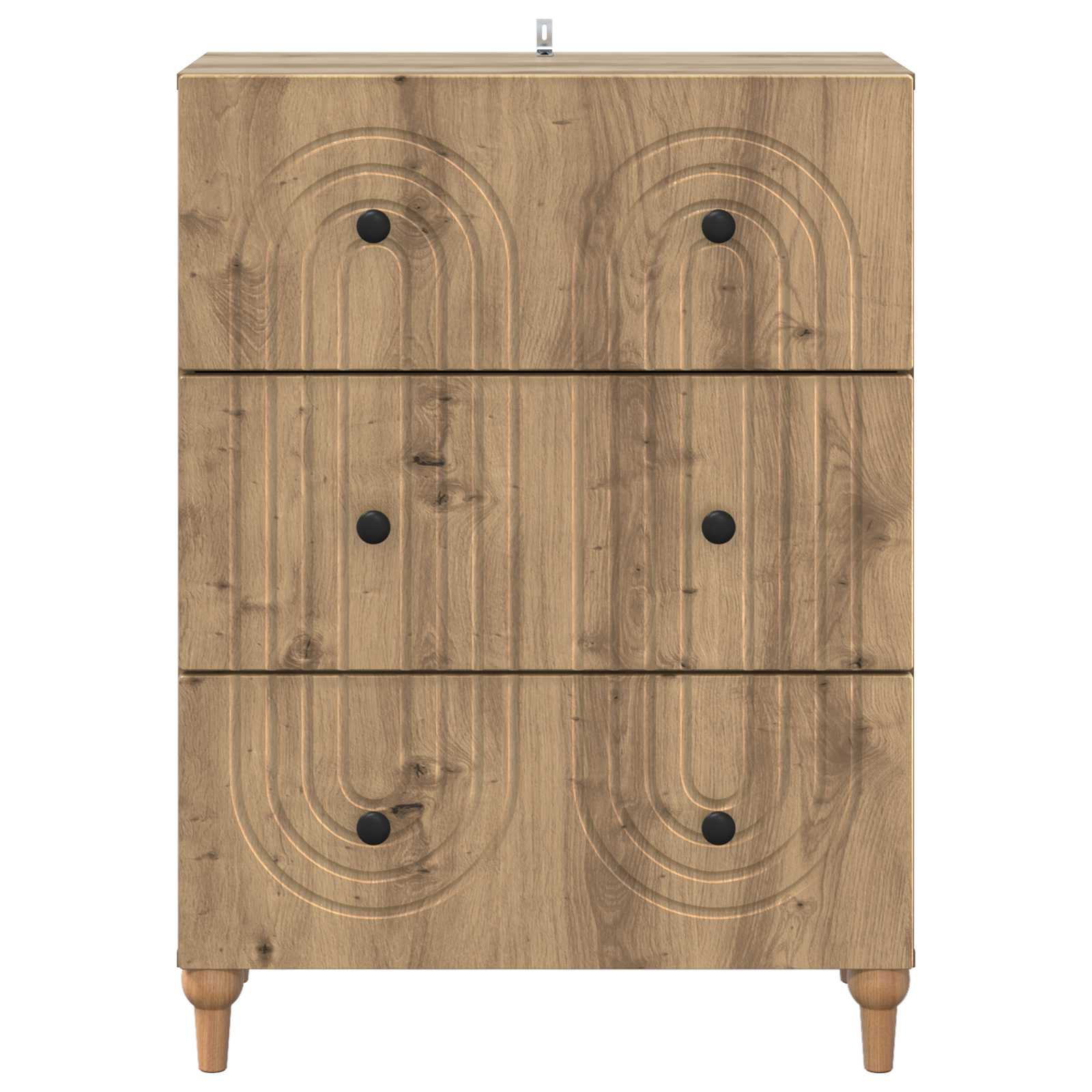 Ladenkast Artisanaal eiken 66 x 34,5 x 90 cm Bewerkt hout