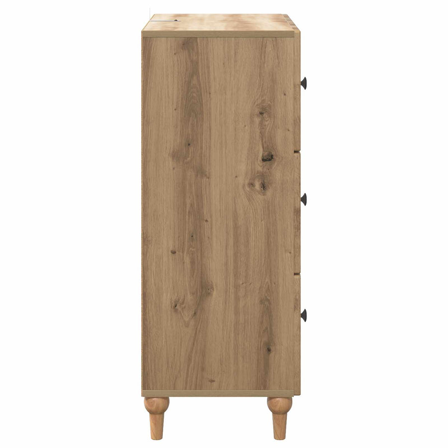 Ladenkast Artisanaal eiken 66 x 34,5 x 90 cm Bewerkt hout