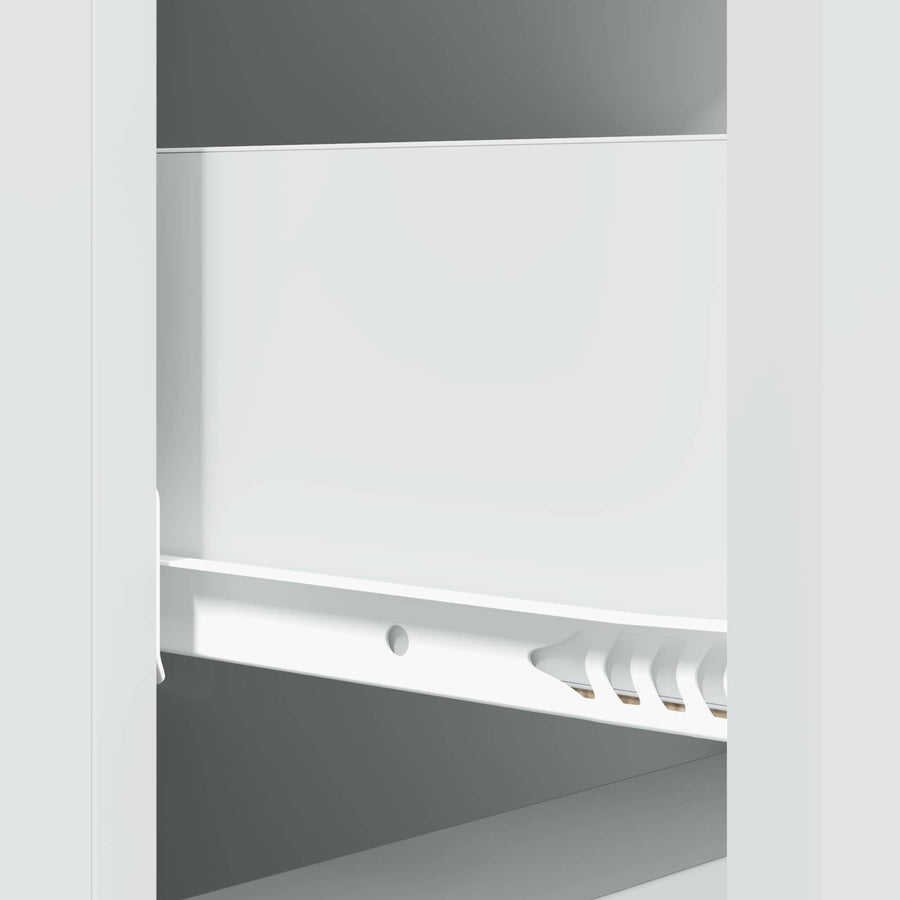 Ladenkast Wit 33 x 34,5 x 90 cm Bewerkt hout