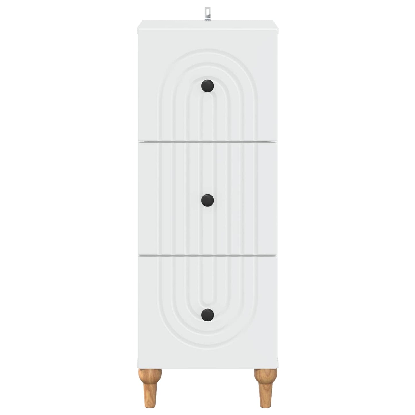 Ladenkast Wit 33 x 34,5 x 90 cm Bewerkt hout
