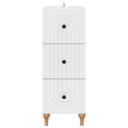 Ladenkast Wit 33 x 34,5 x 90 cm Bewerkt hout