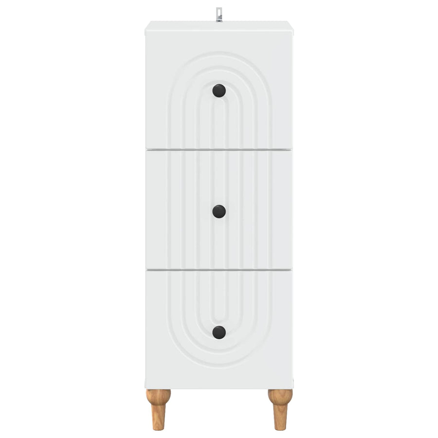 Ladenkast Wit 33 x 34,5 x 90 cm Bewerkt hout