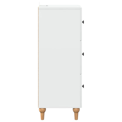Ladenkast Wit 33 x 34,5 x 90 cm Bewerkt hout