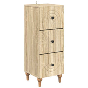 Ladekast 33x34,5x90 cm Sonoma eiken bewerkt hout