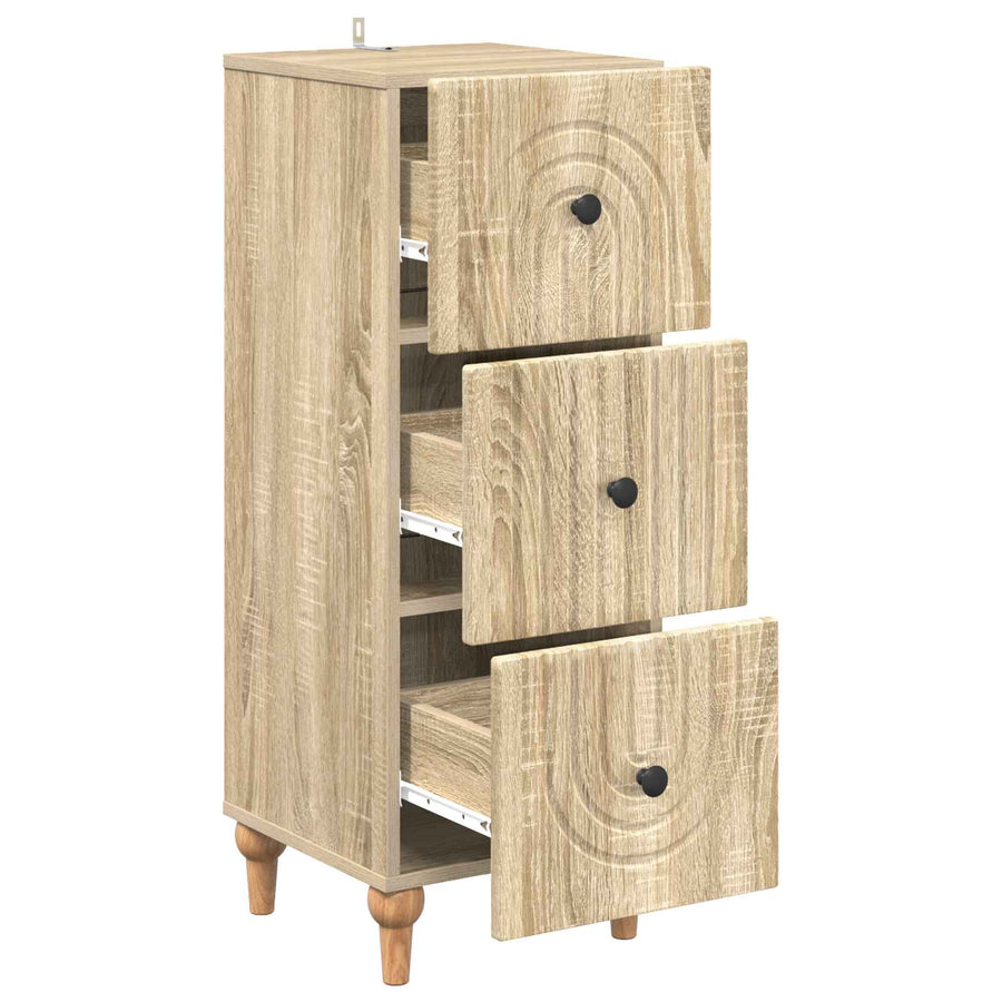 Ladenkast Sonoma Eiken 33 x 34,5 x 90 cm Bewerkt hout