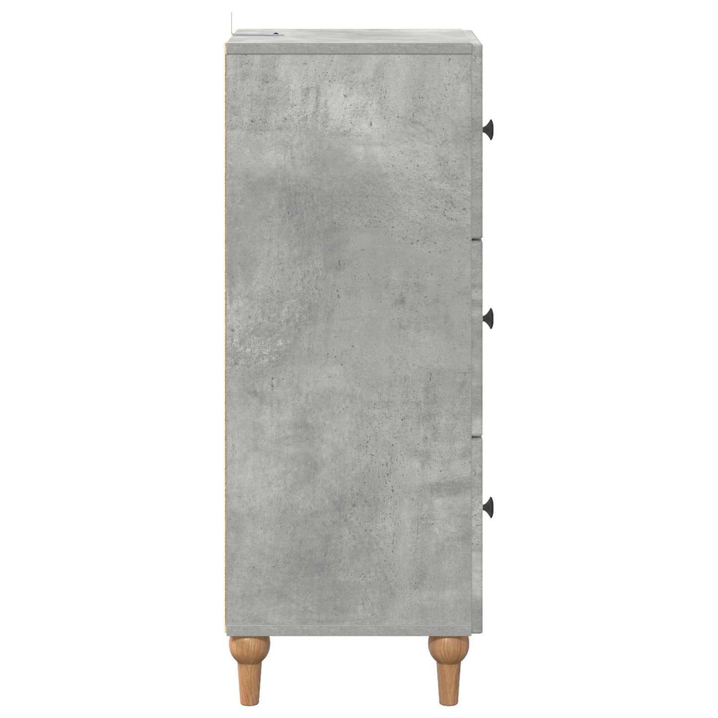 Ladenkast Betongrijs 33 x 34,5 x 90 cm Bewerkt hout