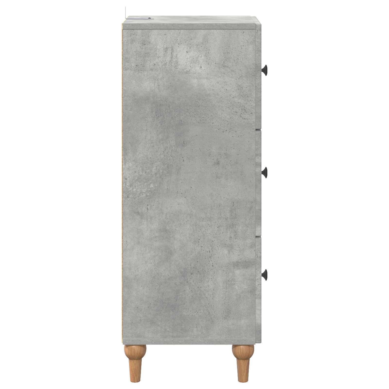 Ladenkast Betongrijs 33 x 34,5 x 90 cm Bewerkt hout