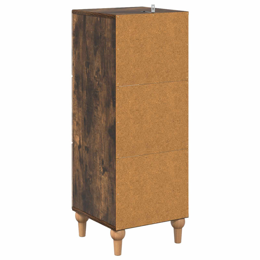 Ladenkast Gerookt eiken 33 x 34,5 x 90 cm Bewerkt hout