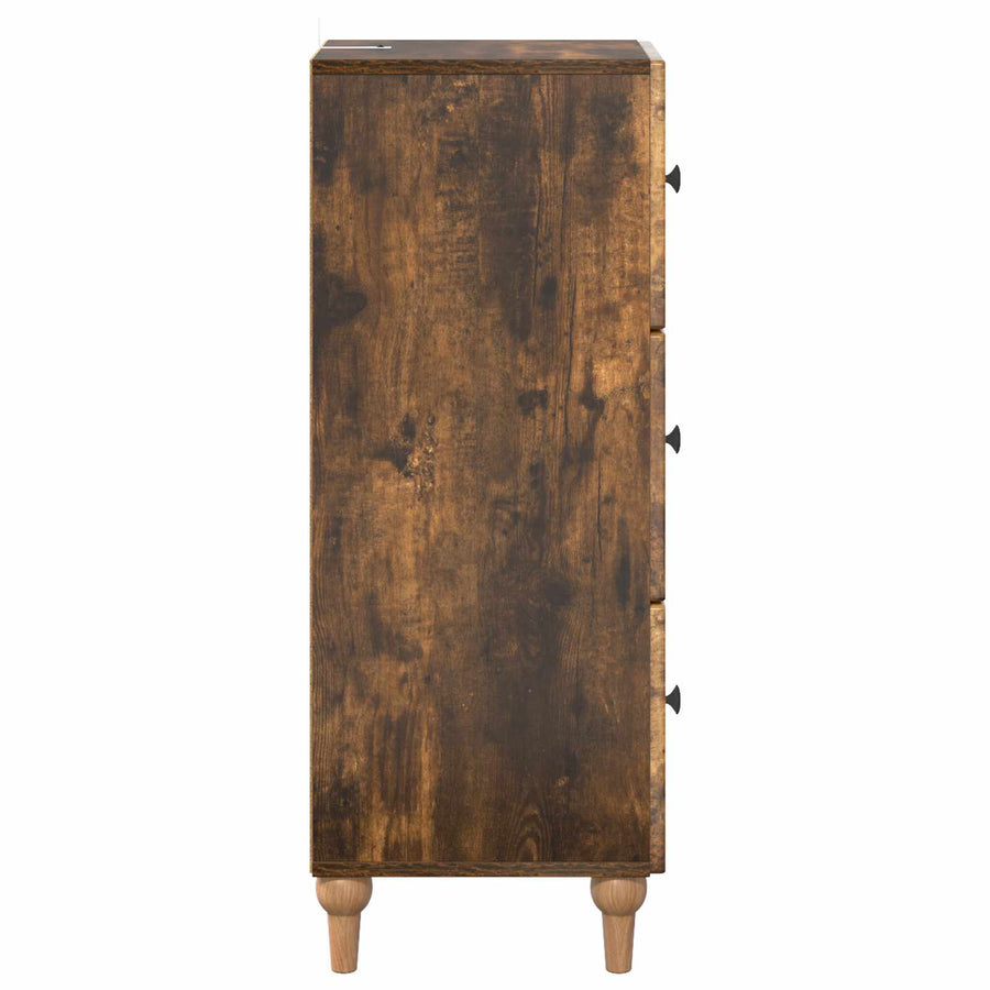 Ladenkast Gerookt eiken 33 x 34,5 x 90 cm Bewerkt hout