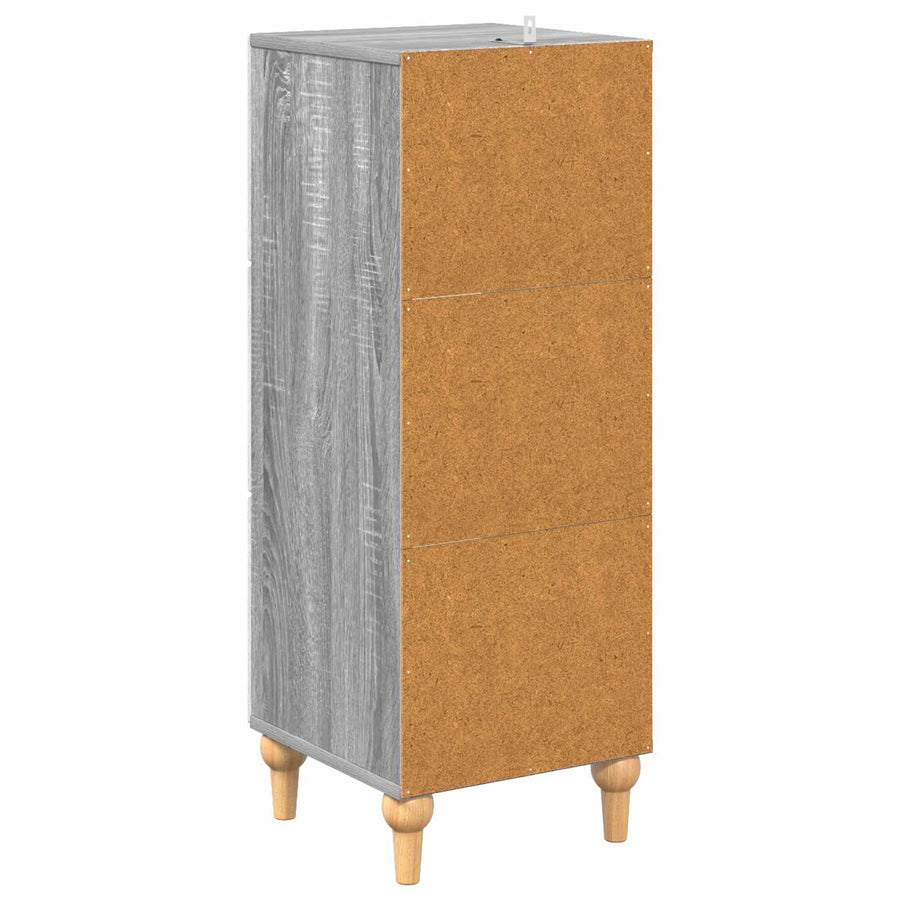 Ladenkast Grijs sonoma 33 x 34,5 x 90 cm Bewerkt hout
