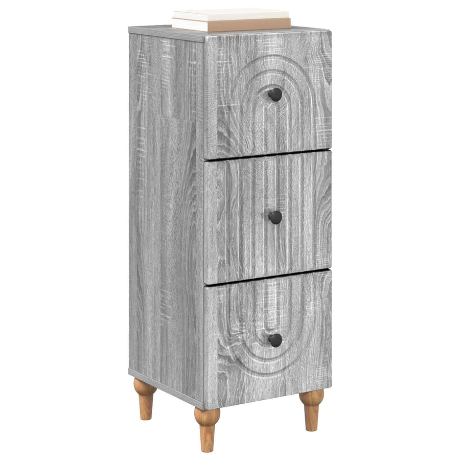 Ladenkast Grijs sonoma 33 x 34,5 x 90 cm Bewerkt hout