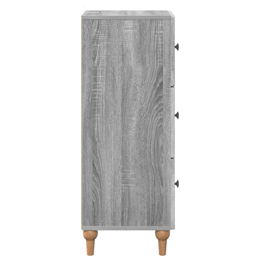 Ladenkast Grijs sonoma 33 x 34,5 x 90 cm Bewerkt hout