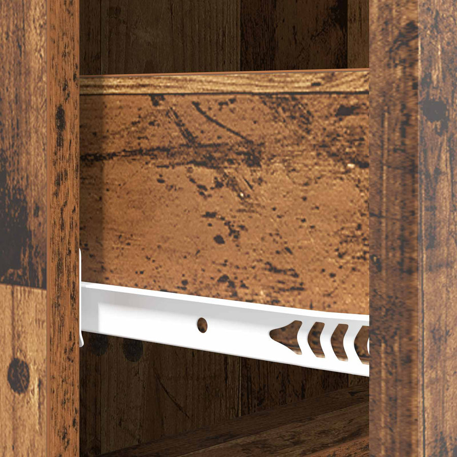 Ladenkast Oud hout 33 x 34,5 x 90 cm Bewerkt hout