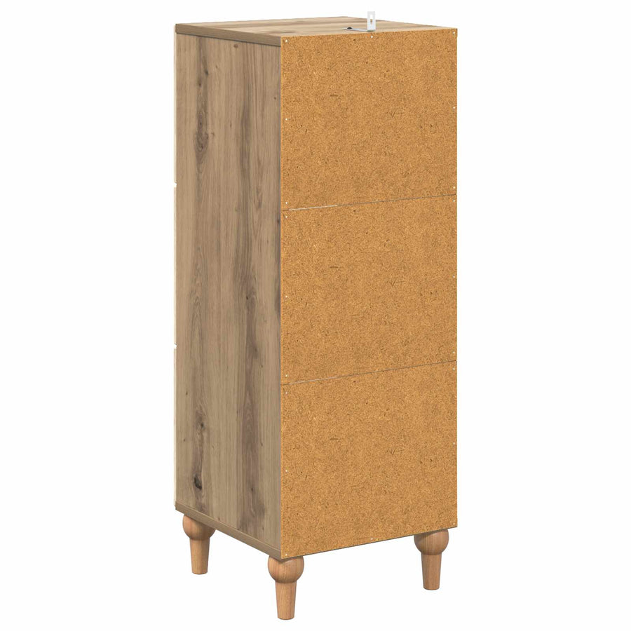 Ladenkast Artisanaal eiken 33 x 34,5 x 90 cm Bewerkt hout