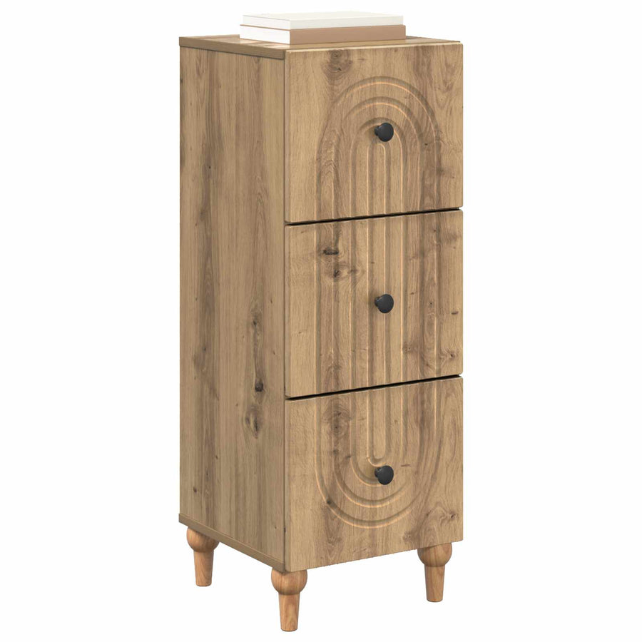 Ladenkast Artisanaal eiken 33 x 34,5 x 90 cm Bewerkt hout