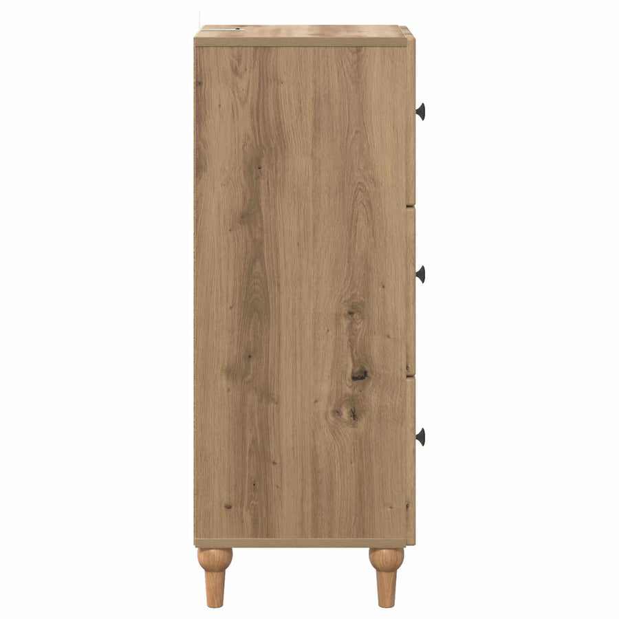 Ladenkast Artisanaal eiken 33 x 34,5 x 90 cm Bewerkt hout