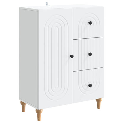 Dressoir met lade Wit 66 x 34,5 x 90 cm Bewerkt hout