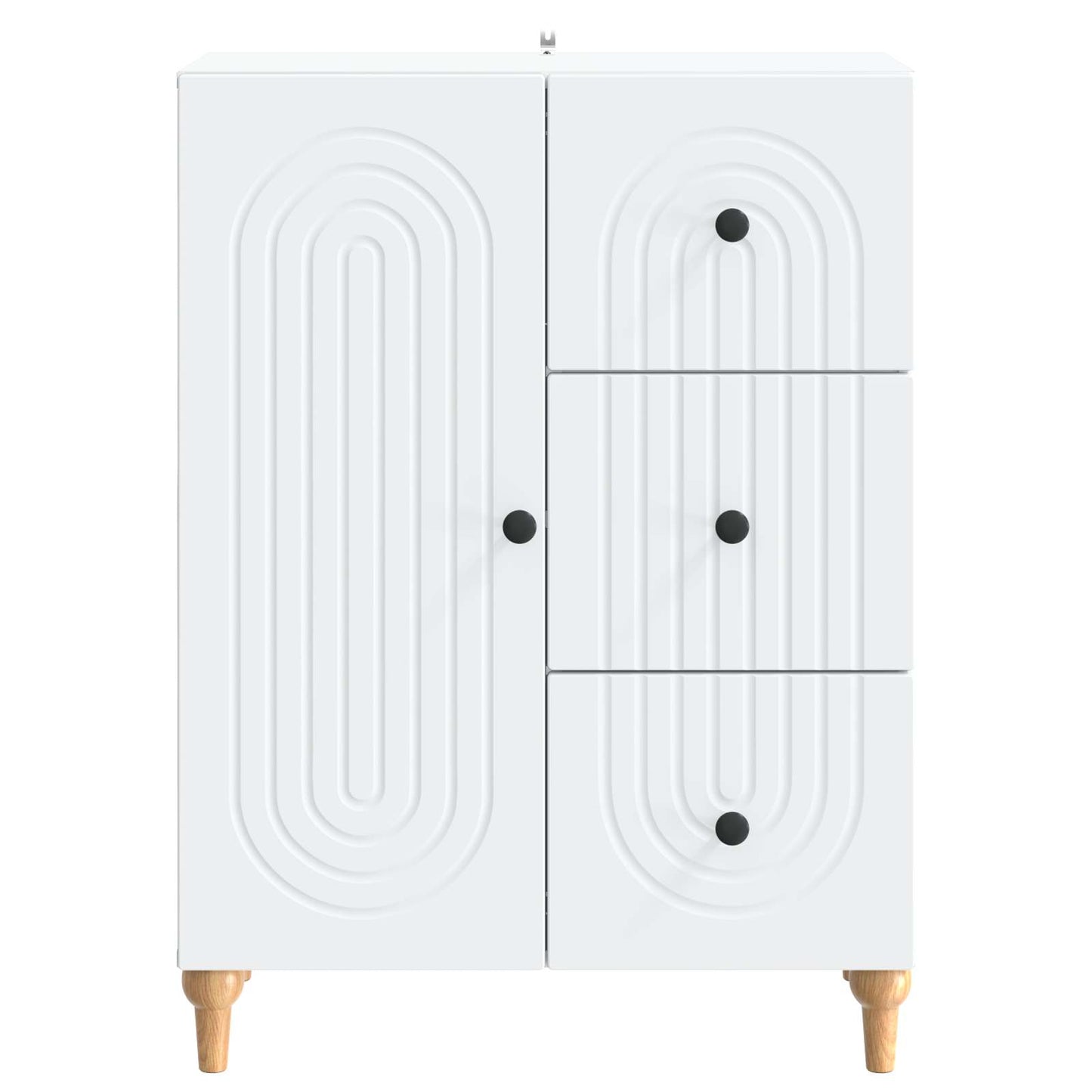 Dressoir met lade Wit 66 x 34,5 x 90 cm Bewerkt hout