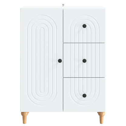 Dressoir met lade Wit 66 x 34,5 x 90 cm Bewerkt hout