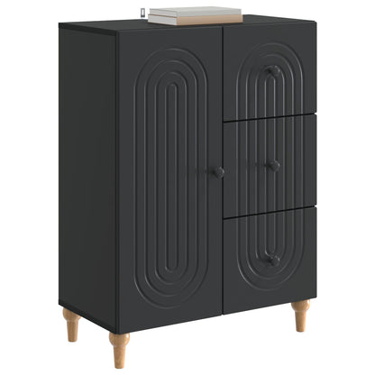 Dressoir met lade Zwart 66 x 34,5 x 90 cm Bewerkt hout