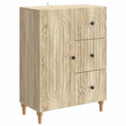 Dressoir 66x34,5x90 cm Sonoma eiken bewerkt hout