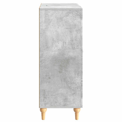 Dressoir met lade Betongrijs 66 x 34,5 x 90 cm Bewerkt hout