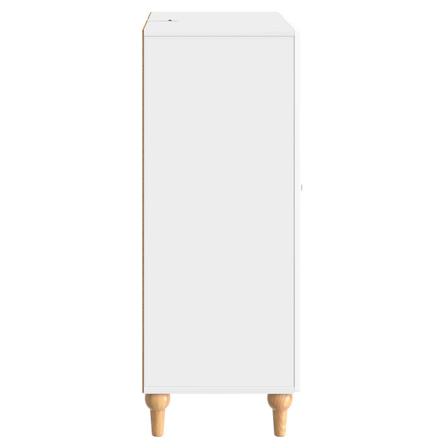 Dressoir met lade Hoogglans Wit 66 x 34,5 x 90 cm Bewerkt hout