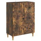 Dressoir 66x34,5x90 cm gerookt eiken