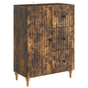 Dressoir 66x34,5x90 cm gerookt eiken