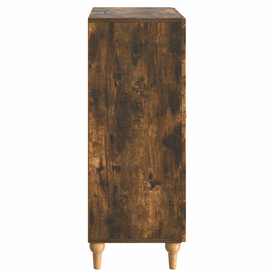 Dressoir met lade Gerookt eiken 66 x 34,5 x 90 cm Bewerkt hout