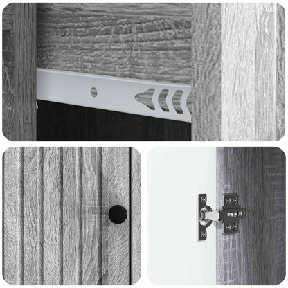 Dressoir met lade Grijs sonoma 66 x 34,5 x 90 cm Bewerkt hout