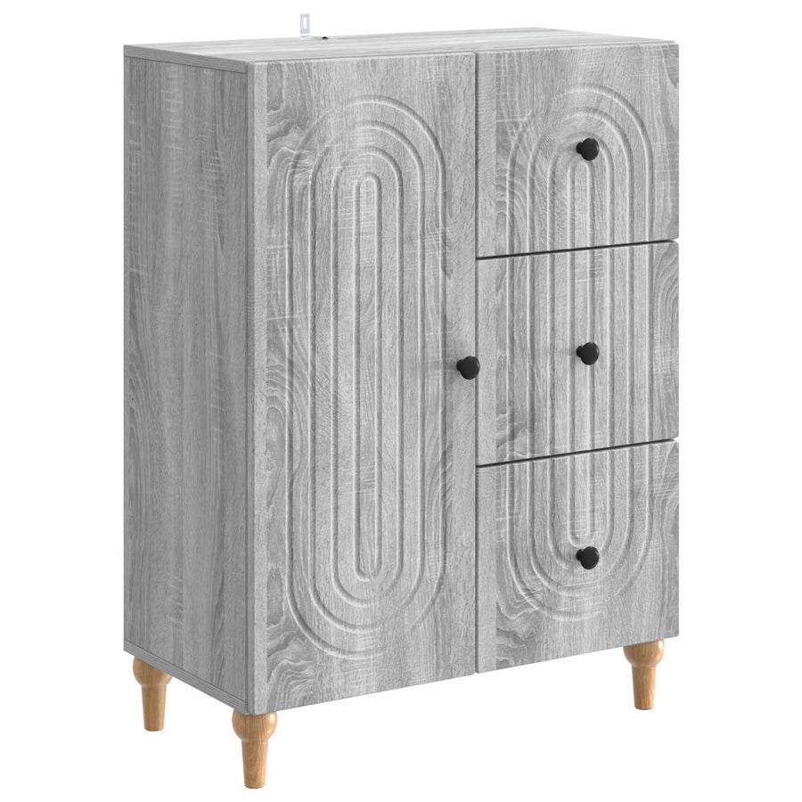 Dressoir met lade Grijs sonoma 66 x 34,5 x 90 cm Bewerkt hout