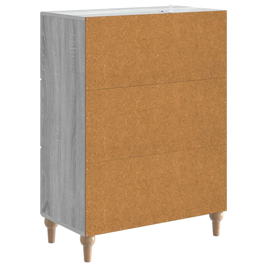 Dressoir met lade Grijs sonoma 66 x 34,5 x 90 cm Bewerkt hout