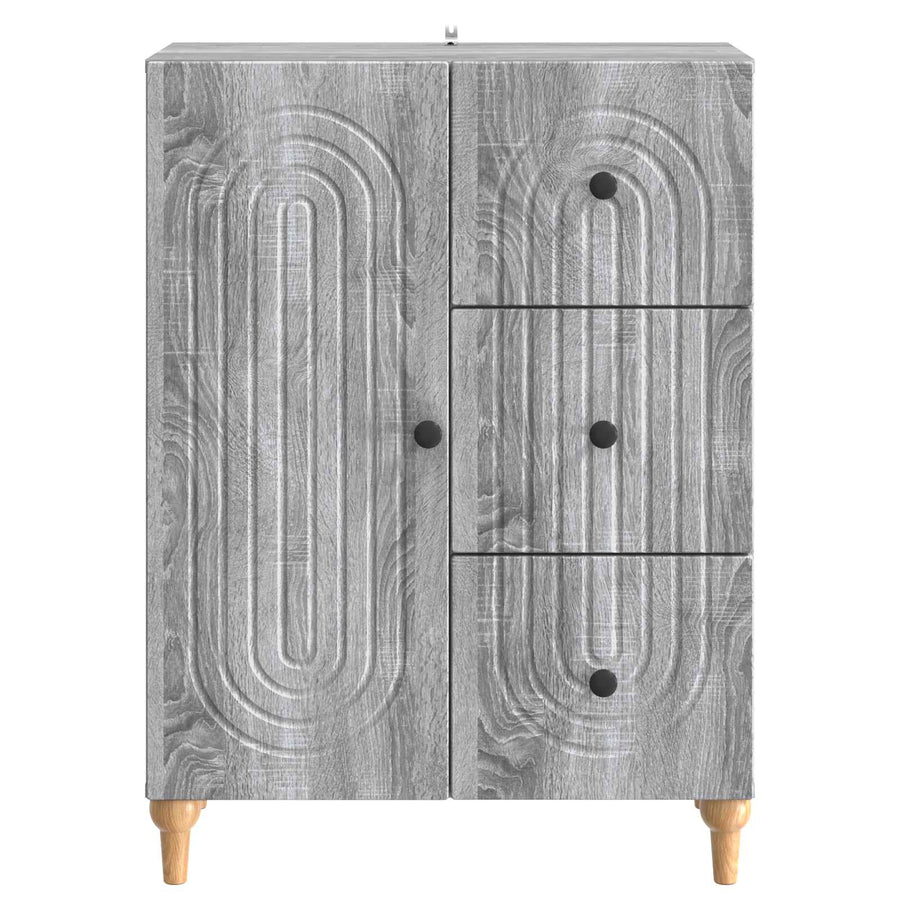 Dressoir met lade Grijs sonoma 66 x 34,5 x 90 cm Bewerkt hout