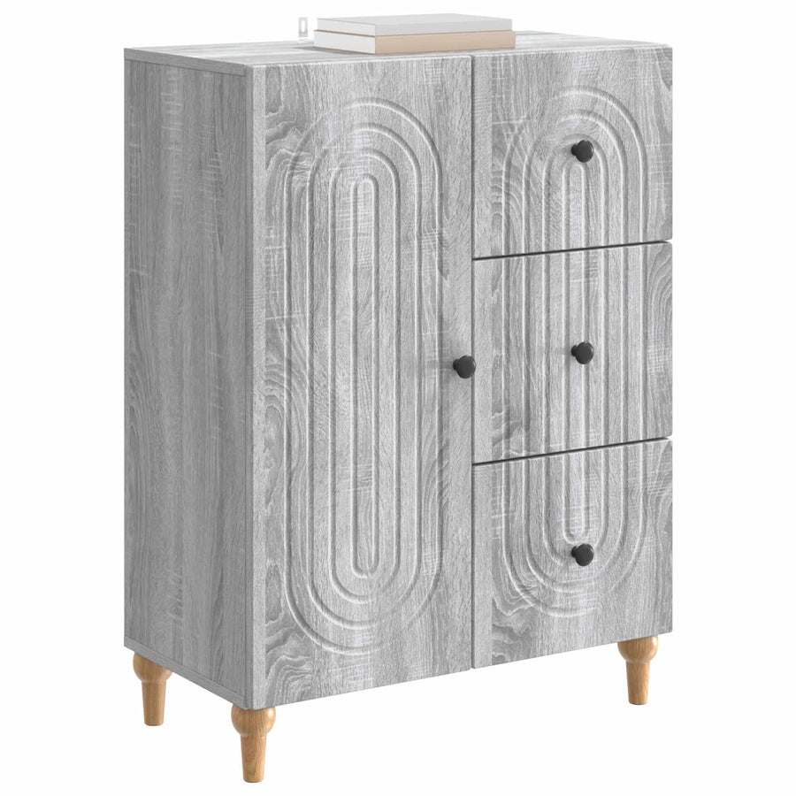 Dressoir met lade Grijs sonoma 66 x 34,5 x 90 cm Bewerkt hout