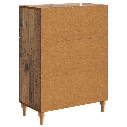Dressoir met lade Oud hout 66 x 34,5 x 90 cm Bewerkt hout